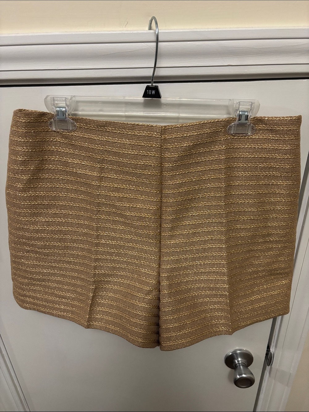 Ann Taylor Metalic Dress Shorts in Camel size 12 Petite